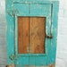 RESERVED for Maura through 9-5-12 Vintage Cupboard Primitive Handmade Cabinet With Original Turquoise Paint