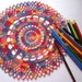 New Handmade Crocheted Bright Colorful Country-Chic Doily