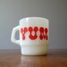 Vintage Milkglass "YUM" Mug - RESERVED