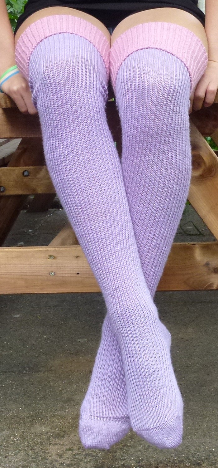 Thigh High Knitted Wool Socks Better Than Leg Warmers 