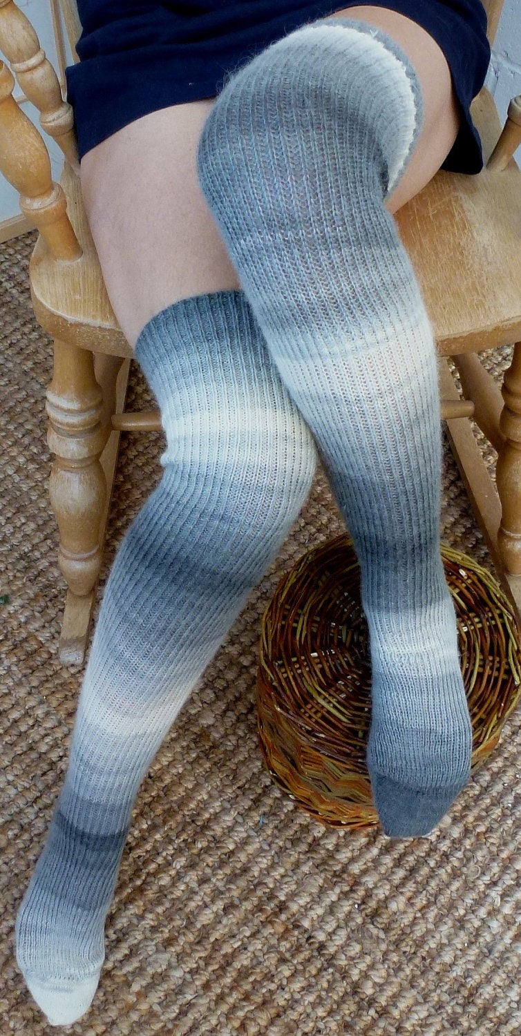 Thigh High Knitted Wool Socks Better Than Leg Warmers 