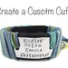Follow Your Heart - Inspirational Hand Stamped Bracelet - Heart Charm - Silk Ribbon Wrap - Leather Cuff - Your Choice of Colors