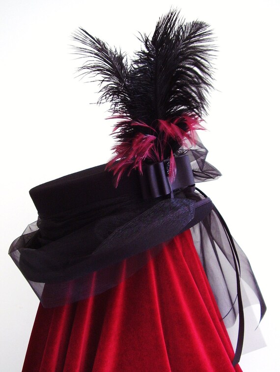 Victorian Dressage riding hat ''The lady Banbury'' bustle top hat by Blackpin steampunk buy now online Victorian Dressage riding hat ''The lady Banbury'' bustle top hat by Blackpin steampunk buy now online