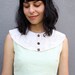 detachable collar / vintage collar / REVERSIBLE CROCHET collar