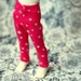 YoSD Clothes Hot Pink Star Leggings For BJD - Last Pair - RESERVED