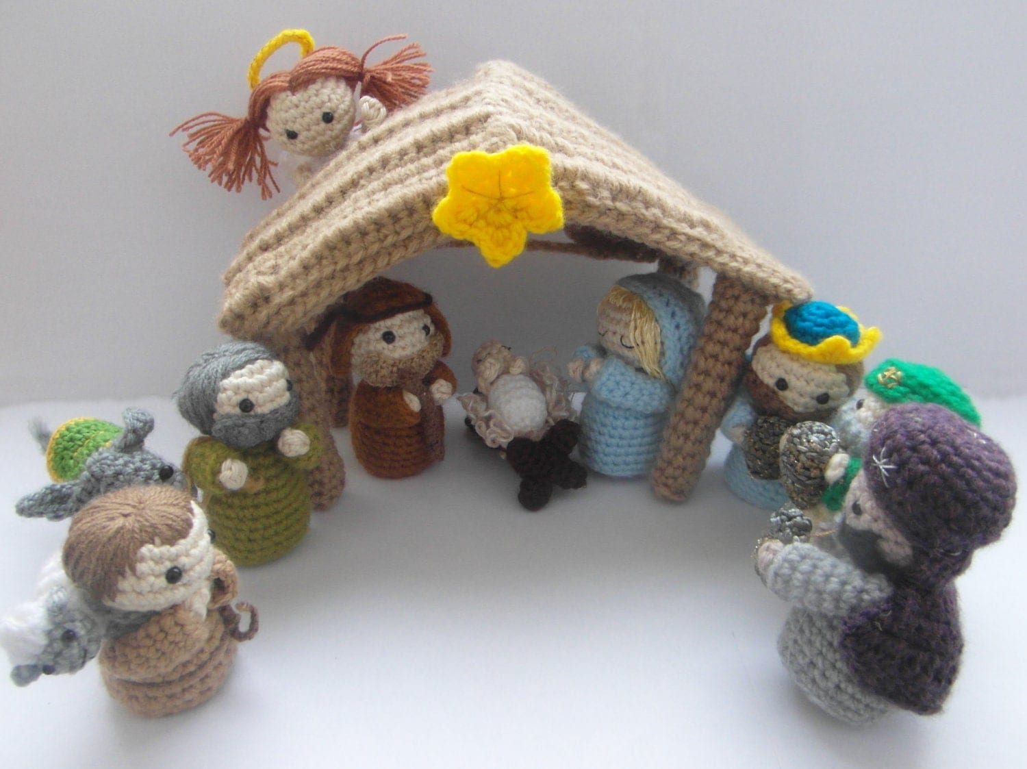 crochet book pdf pattern Nativity crochet Amigurumi cuteandkaboodle PDF pattern by Scene