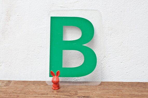 Green Marquee Plastic Letter B Sign By Whiskyginger On Etsy