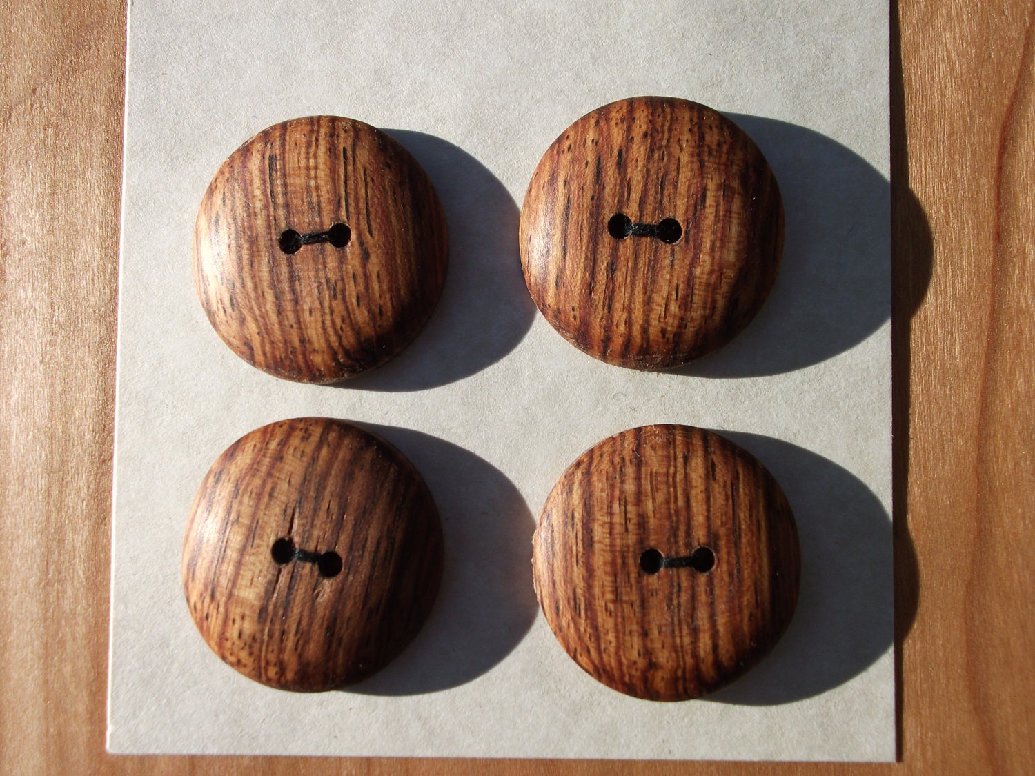 Wood Buttons Rosewood 1 inch / 25mm by on Etsy