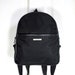 Vtg 90s Black Nylon Backpack / Geometric Minimalist Bag / Black Handbag