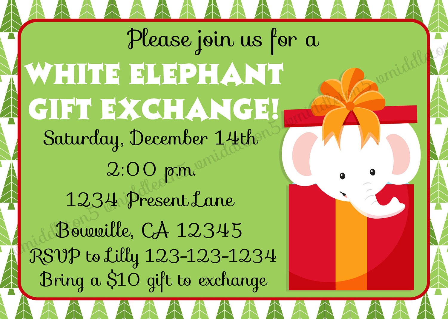 white-elephant-gift-exchange-invitation-print-your-own-5x7-or