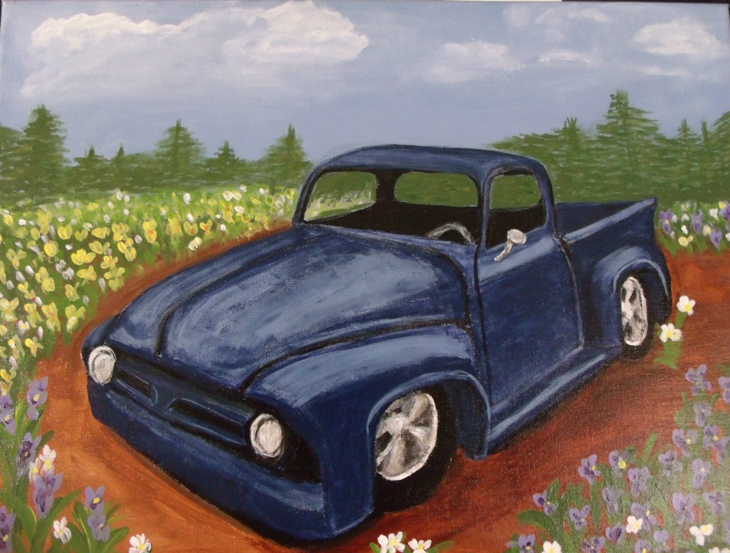 Old ford truck paintings #6