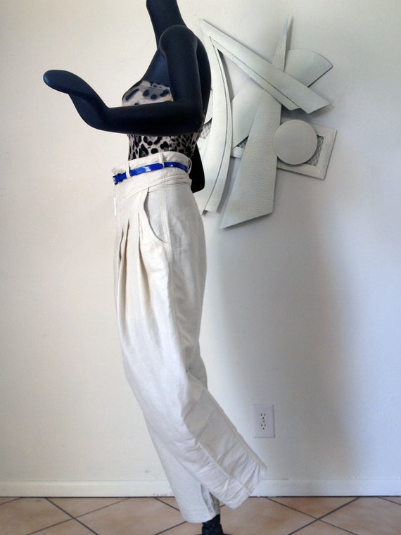 Z. CAVARICCI Pants Vintage 80s Party 1980s High Waisted Waist