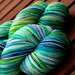 Sock yarn - OOAK hand-dyed 75/20/5 SW Merino/Nylon/Stellina - Autocorrect - "I Have Your Boots In My Buttocks"