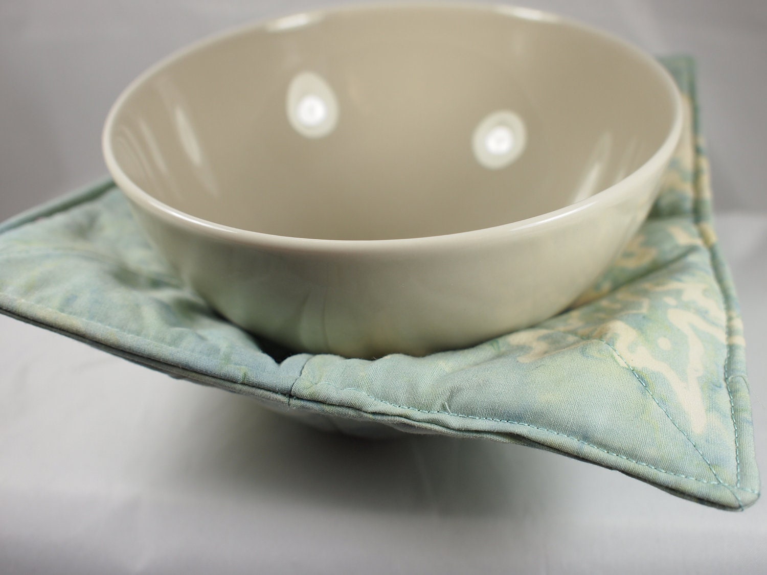 Pot Holder Kitchen Microwave Bowl Potholder Blue and White