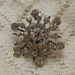 Vintage Rhinestone Snowflake Brooch/Pin