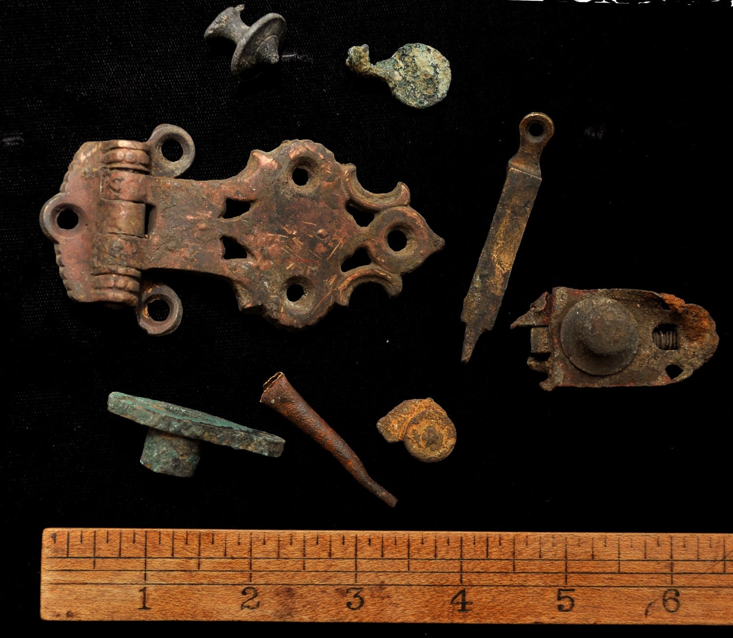 Antique found parts lot Metal detector finds