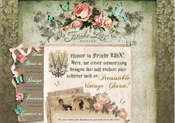 custom web design custom website e commerce vintage shabby custom web design custom website e commerce vintage shabby