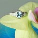 Aquamarine Ring 14K Gold With Diamonds RARE Maine USA Location