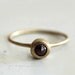 Chocolate Brownie rose cut diamond ring. An earthy stone. Beya.