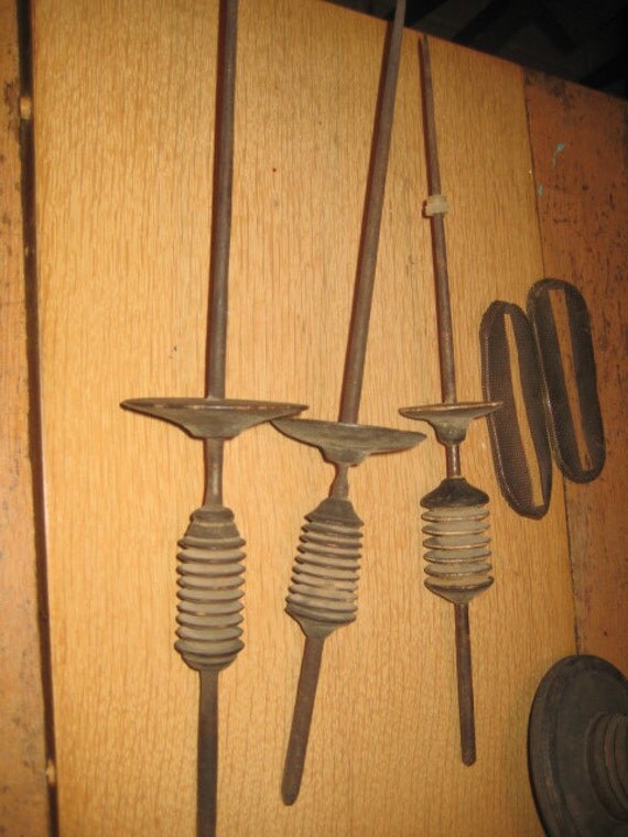 Primitive Oak Antique Spinning Wheel Parts or Bobbin Winder