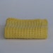 Hand knitted dish cloth - wash cloth - soft cotton light yellow lemon