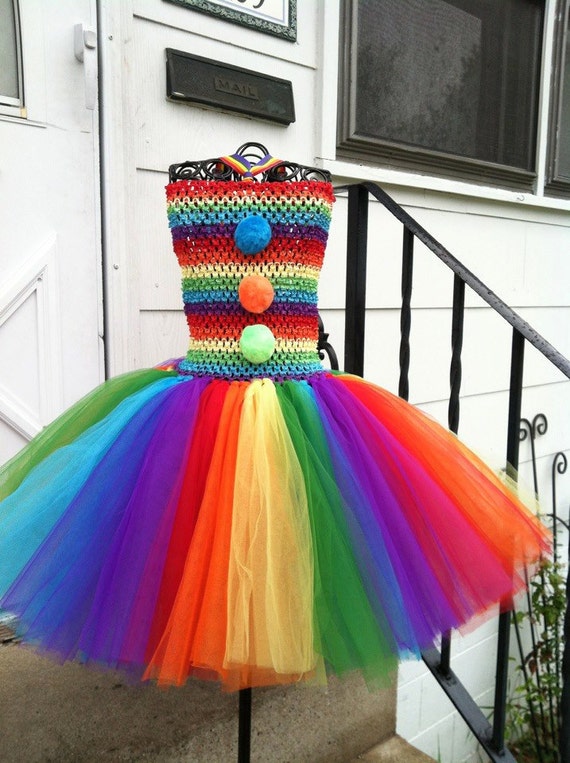 Items similar to Rainbow Brite/Clown costume/autism awareness/gay pride ...