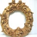 Rococo frame, ornate frame, plaque ornate putti cherubs composite French