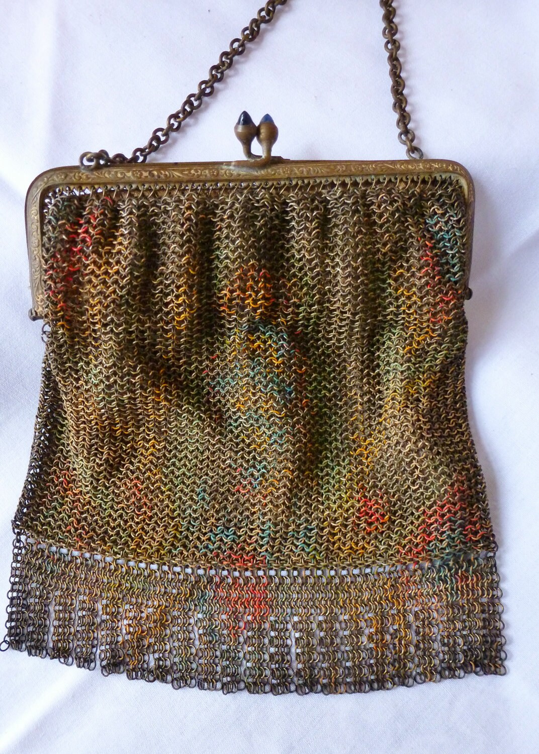 victorian mesh purse