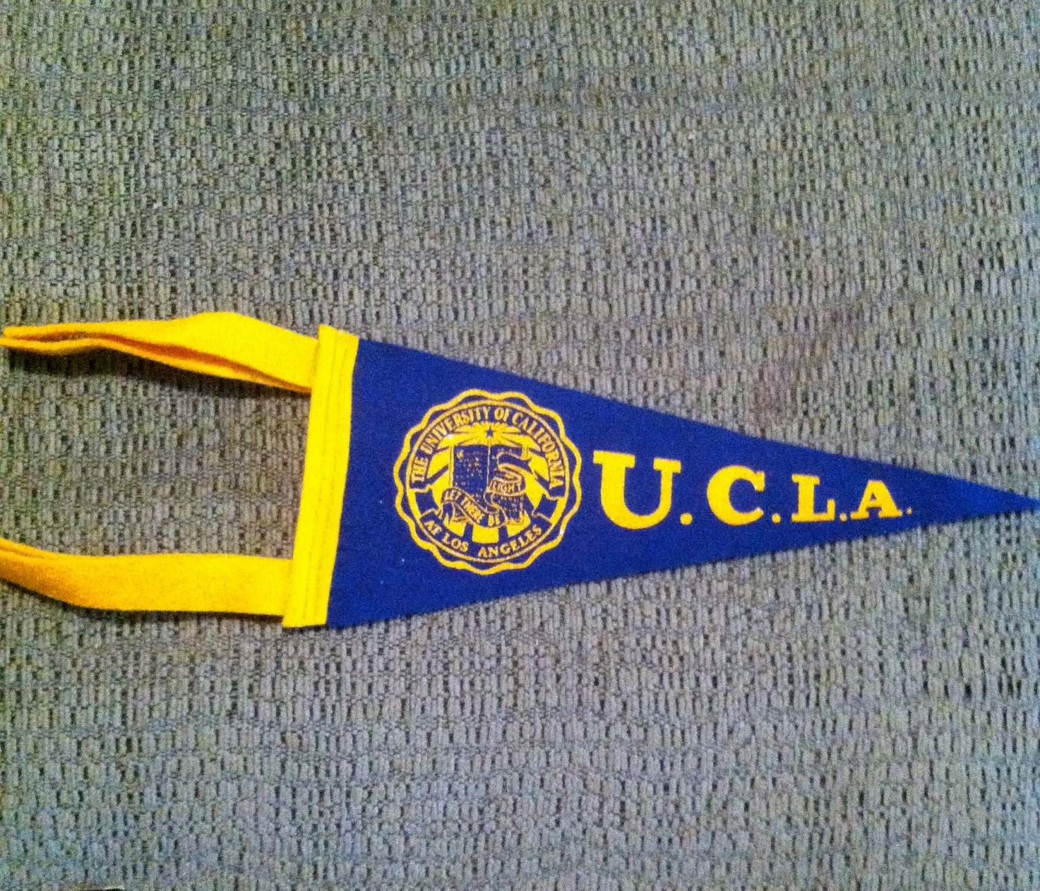 40's-50's Vintage UCLA University Mini Felt Pennant by BmoreUnique