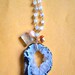 Large Geode Quartz Pendant set in Gold Tone with Matching Necklace, Vintage Fine Jewelry