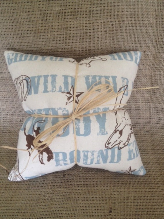 Western Cowboy Throw Pillow 12X12