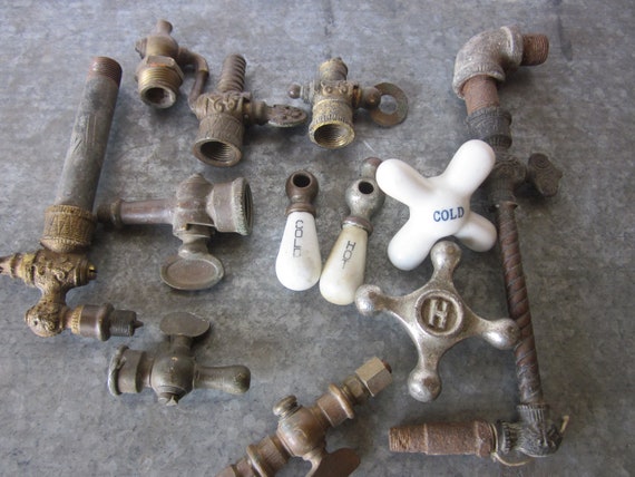 Vintage Faucet Handles and Plumbing Parts by BlueGateVintage