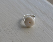Puka shell wedding rings
