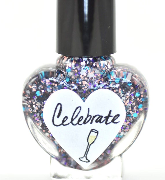 Celebrate Nail Polish 5ml Mini Bottle by TheHungryAsian on Etsy