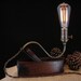 Upcycled Vintage Wood Plane Lamp with Filament Bulb 2