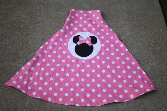 Minnie Mouse Inspired Girl's Super Hero Cape