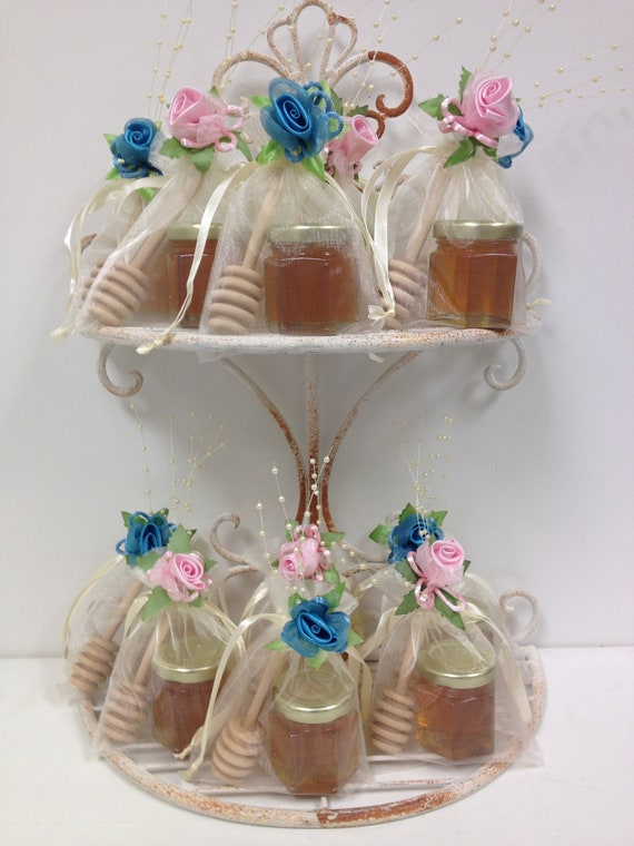 Items similar to 12 Qty Tea Party Favors Mini Honey Jar With Dipper in
