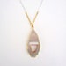 Diamante Drusy Geode Necklace in Gold and Sterling Silver OOAK