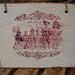 French Victorian Dolls photo image,antique postcard-style,decorative wooden tag.
