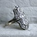 RESERVED - Amazing Art Deco Platinum Diamond Ring - 1.32ct.