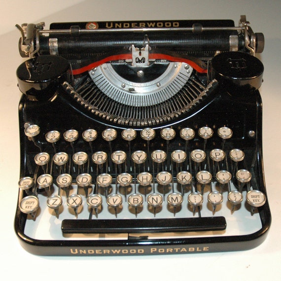 1934 Underwood Elliot Fisher Co Portable Manual Typewriter