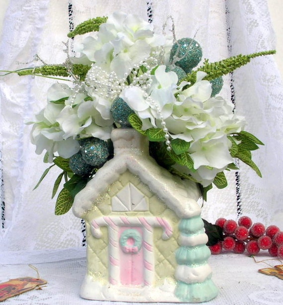 Christmas ceramic gingerbread house