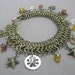 Steam Charm Bracelet Beaded Chainmaille Cuff OOK