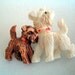 RESERVED Art Deco brooch Celluloid Scottie Dogs 1930s Vintage Wedding Jewelry