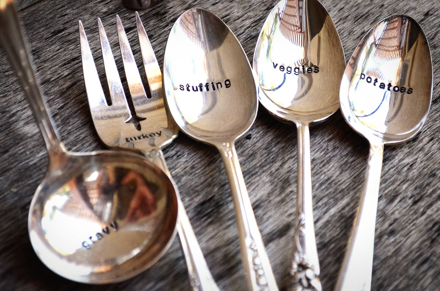 Holiday Serving Set silverplated flatware Christmas