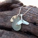 RESERVED for Kathryn. Sea glass jewelry, Personalized seafoam green sea glass necklace with sterling silver whales tail