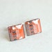SALE Circuit board Cuff links Geekery Orange recycled computer o5558 ready to ship
