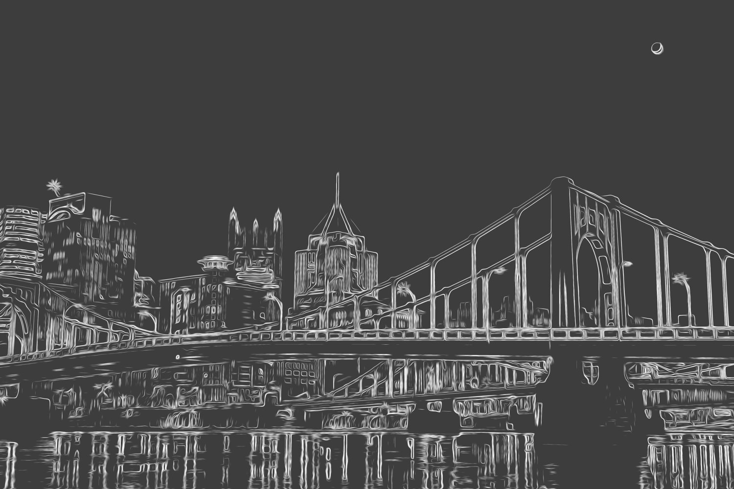 Pittsburgh Skyline Digital Art Print By Caraleighthreads On Etsy Pittsburgh Skyline Digital Art Print By Caraleighthreads On Etsy