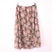 Floaty Semi Sheer 90s Grungy Floral Midi Skirt