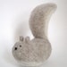 Grey Squirrel - Needle Felted Wool Sculpture